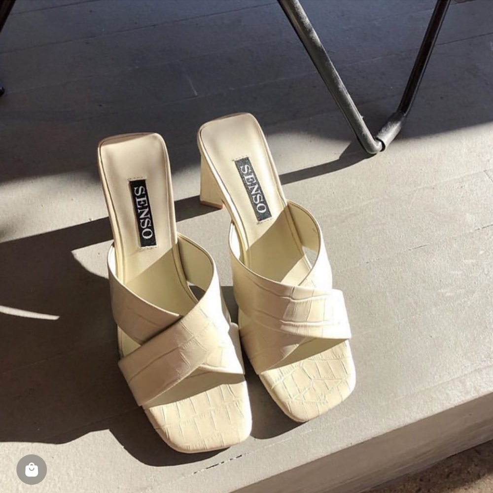 SENSO REN Mule in Limestone; Size EU40